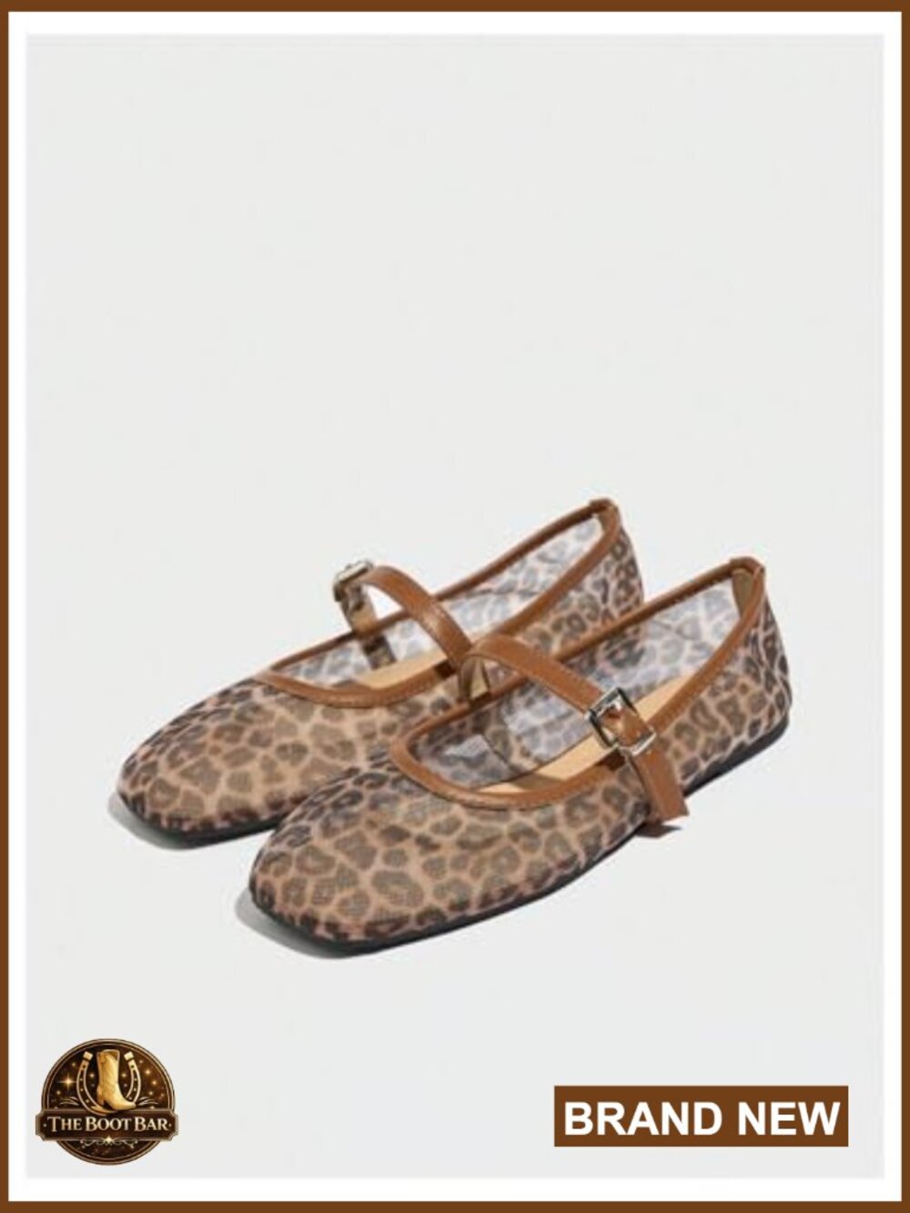 Mesh Ballet Flats Comfortable Trendy Square Closed Toe Mary Jane Flat Shoes - Picture 3 of 6